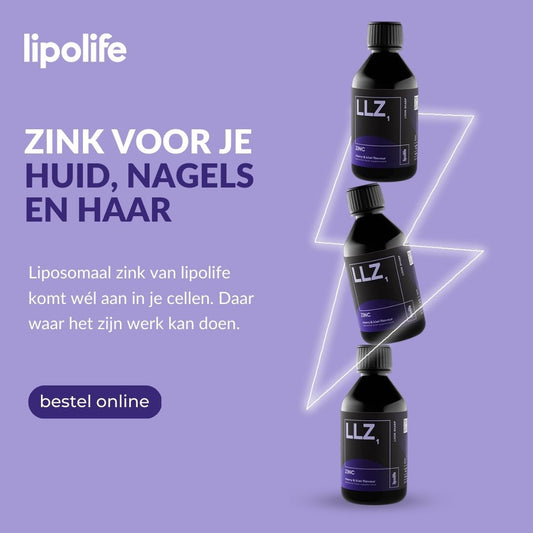 LLZ1 Zink 240ml liposomaal kers en kiwismaak